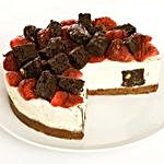 Strawberry Brownie Cheesecake