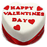 Happy Valentines Day Heart Cake