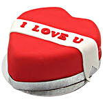 I Love You Ribbon Heart Cake