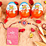 Sneh Cute Captain America Rakhi & Kinder Joy Pack