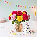 Mixed Roses Birthday Combo
