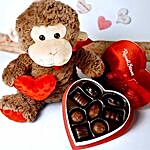 Chocolate Heart N Soft Toy