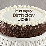 Personalized Chocolate and Vanilla Cake Happy Birthday