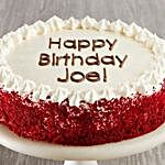 Personalized Red Velvet Chocolate Cake Happy Birthday
