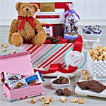 Valentines Day Chocolate And Cookies Gift Basket