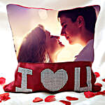 I Love You Personalized Cushion Valentine