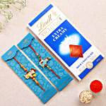 Devotional Kids Rakhi Set And Lindt
