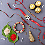 Sneh Designer Family Rakhi Set & Ferrero Rocher