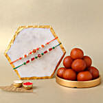 Sneh Pearl Rakhi Set & Gulab Jamun