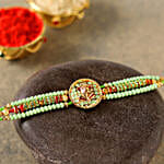Gorgeous Pearl Ganesha Rakhi