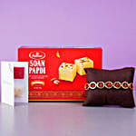 Rudraksha Bracelet With Soan Papdi