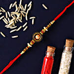 Pearl In A Circle Mauli Rakhi Set