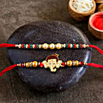 Pearl And Mauli With Bal Ganesha Rakhi