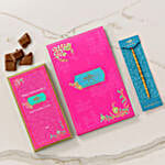 Golden Pearl Rakhi And Maple Crunch Milk Chocolate