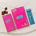 White Pearl Rakhi And Maple Crunch Milk Chocolate