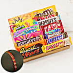 Sneh Golden Beads Mauli Rakhi & Assorted Chocolate Bars