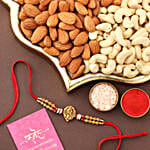 Sneh Ganesha Beads Rakhi N Dryfruits Combo