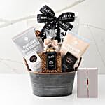Luxurious Pearl Rakhi N Delights Hamper