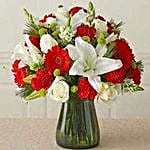 Red & white Vass arrangement -CIN