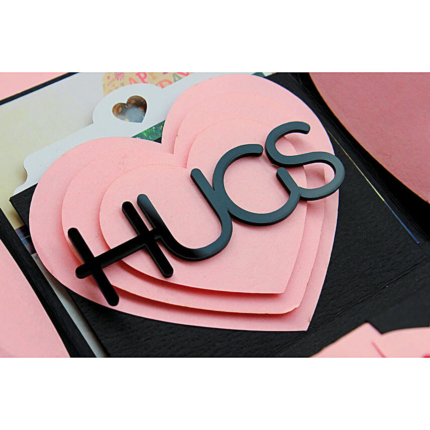 Personalised Pink Luxe Photo Explosion Box