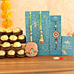 Kids Rakhi Combo And Lumba Rakhi Set With 16 Pcs Ferrero Rocher