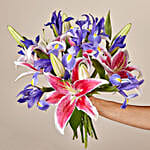 3 Mixed Blooming Flowers Bunch