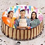 Enticing Birthday Butterscotch Photo cake