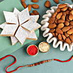 Sneh Classic Rakhi With Kaju Katli & Almonds