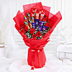 Le Rouge DAmour Bouquet of Flora N Chocolates