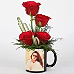 Lovely rose in photo coffee mug