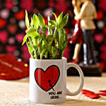 bamboo plant in printed mug online