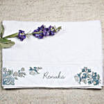 Personalised Floral Print Bath Towel