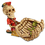 Skull Ashtray Red