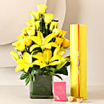 Flower Vase and Fancy Rakhi Online