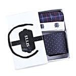 Blue Tie Hamper for Men