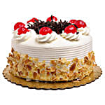 Rich Black Forest With Almond Flakes Cake