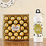 ferrero rocher box with bottle