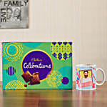 chocolate box with personalised mug