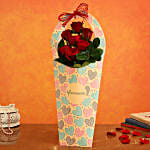 Red Roses In FNP Heart Sleeve