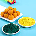 Moti choor laddoo, gulal packets