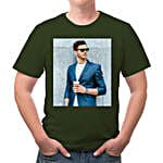 Personalised Mens Round Neck Cotton T shirt