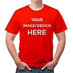 Personalised Red Cotton T Shirt
