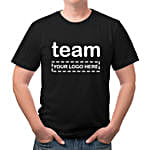 Personalised Team Black T Shirt