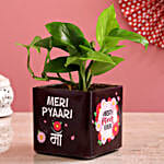Money Plant In Pyari Ma Glass Vase