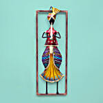 Wall Mounted Musician Playing Flute Frame Figurine
