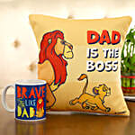 Disney Dad Is The Boss Cushion Mug Hand Delivery