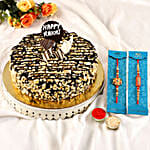 2 Premium Rakhis N Choco Crunchy Cake Half Kg