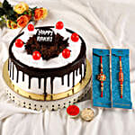 Set of 2 Rakhi N Black Forest Cake