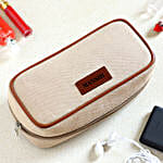 Personalised Cream Colour Utility Pouch