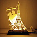 Personalised Eiffel Tower LED Lamp